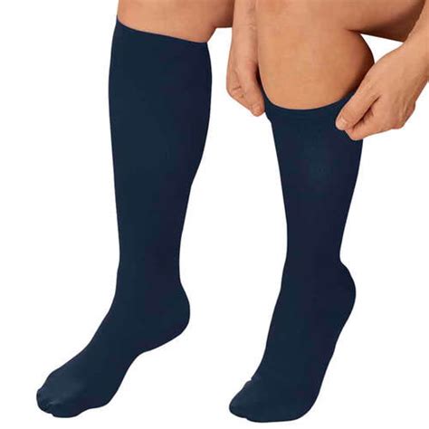 navy compression socks for women.